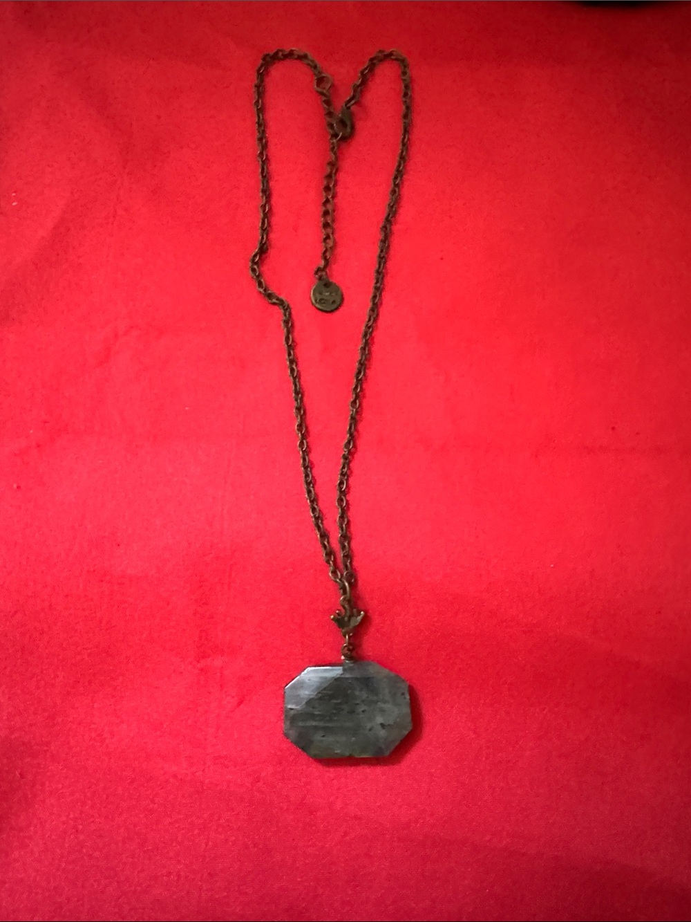 Lola Bronze Charm Necklace 9 1/2”  W/O EXT